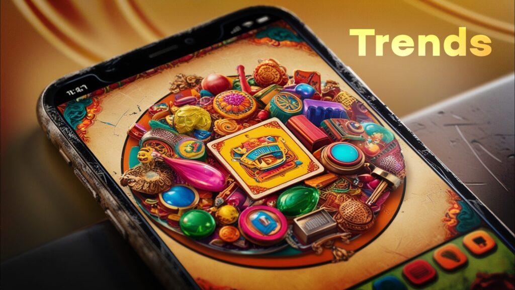 Screenshot of "Trends - A Game of Chance," showcasing innovative hidden object gameplay influenced by AI technology