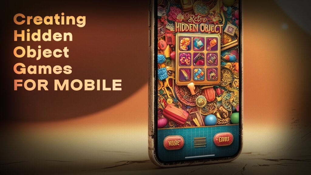 A mobile game developer creating hidden object games, emphasizing visual design and functionality for optimal user engagement