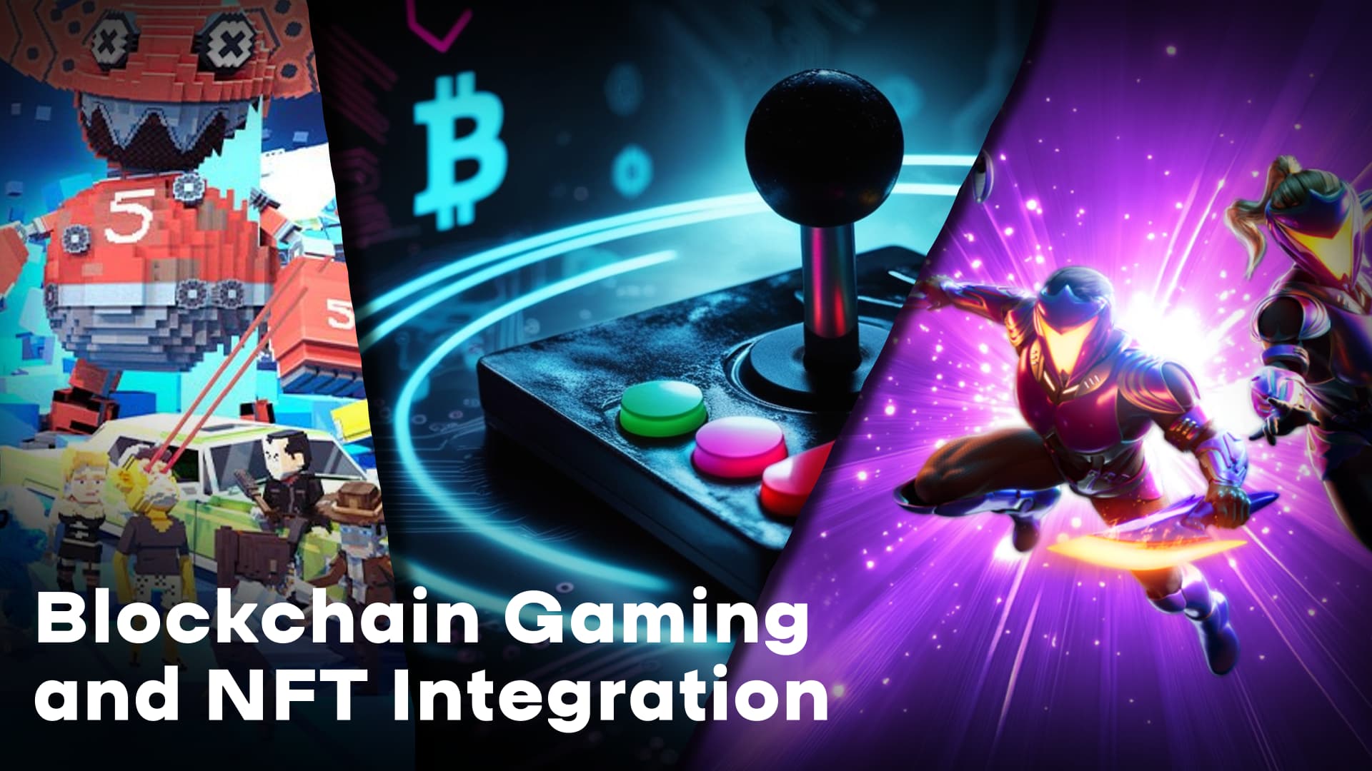 An image illustrating the concept of blockchain gaming, emphasizing the role of NFTs in enhancing the gaming experience