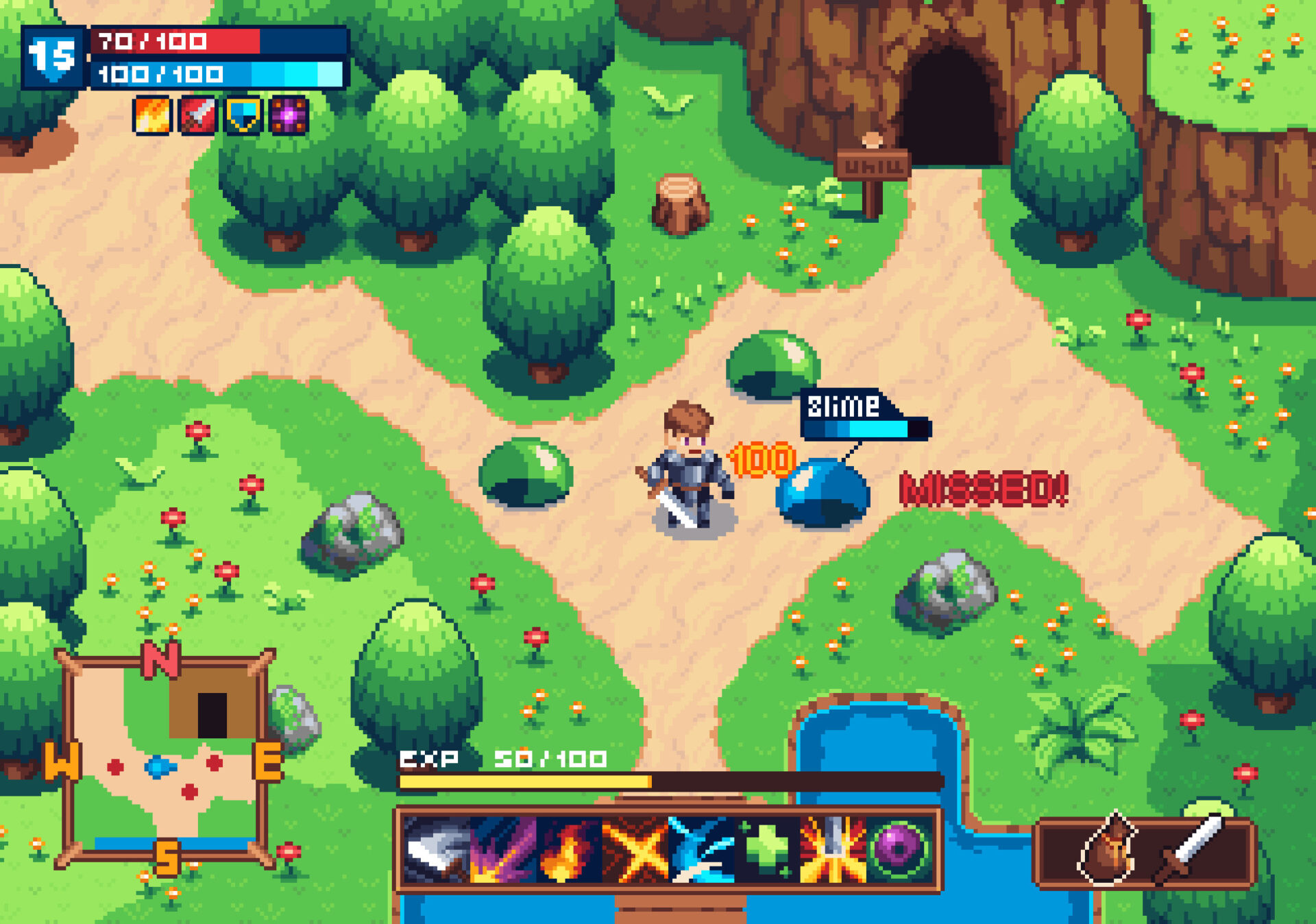 Pixel Game HUD