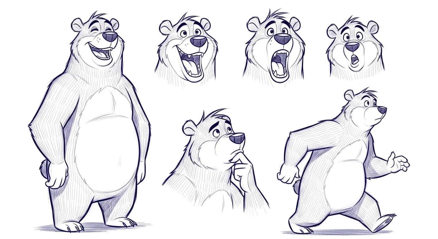 Solid Drawing - Bear