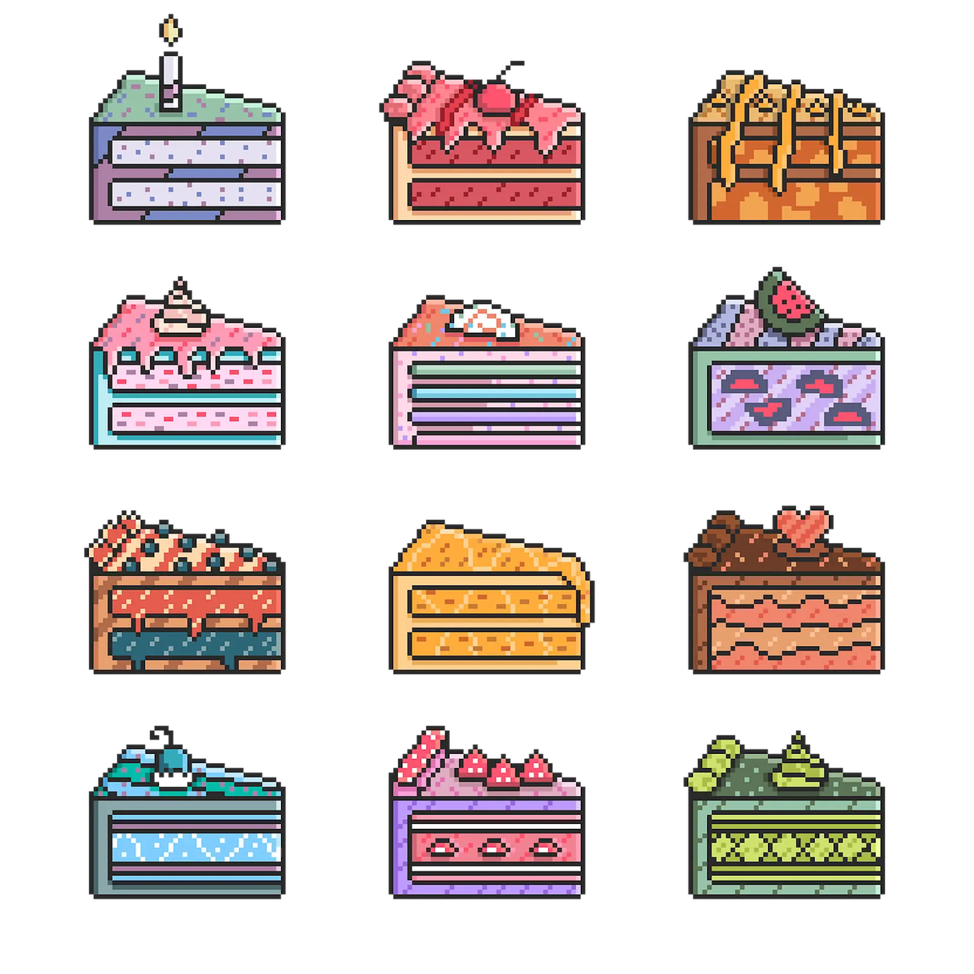 Cakes - Pixel Art