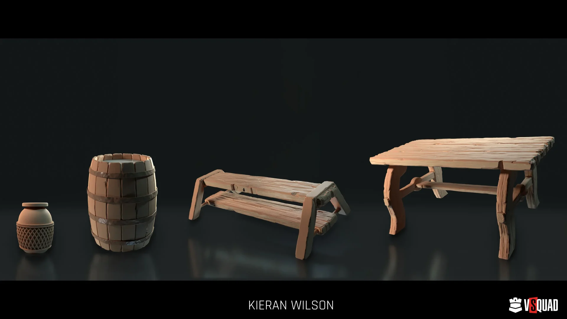 Crystals and Crafting 3D Illustration