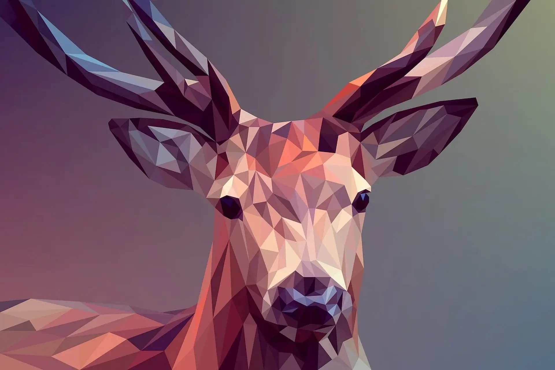 Deer - Geometric Illustration