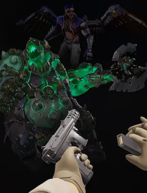 2D and 3D game animation and VFX scene with monster character