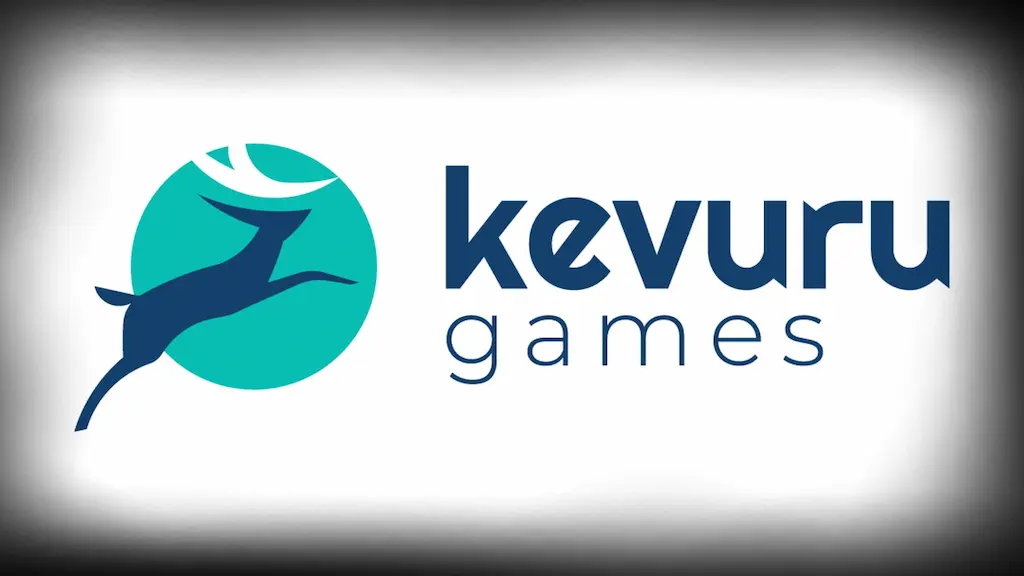 Kevuru Games logo featuring a stylized leaping deer, representing an international game development and art studio.