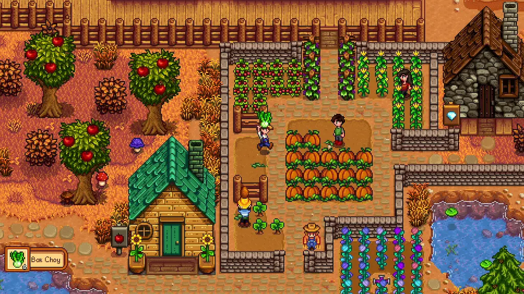 Pixel art farming in Stardew Valley, a classic example of indie game aesthetics and design.
