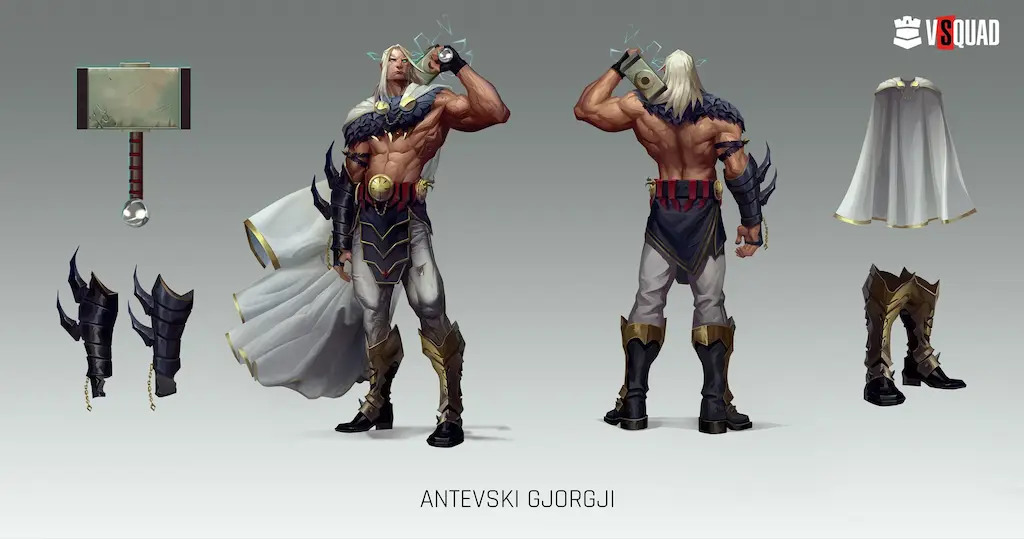 VSQUAD Studio character concept art demonstrating professional art asset creation services for indie developers.