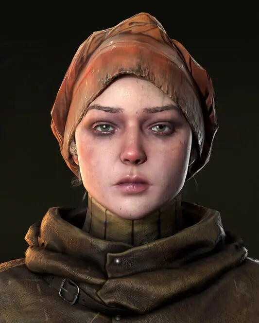 High-quality 3D character rendering with advanced skin shaders and realistic lighting for visual effects services.