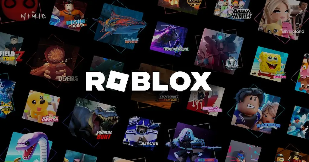 Collage of Roblox game tiles illustrating diverse visual styles and the importance of unique avatar identity in games.