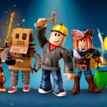 Diverse group of stylized Roblox character skins demonstrating unique textures and designs for game development.
