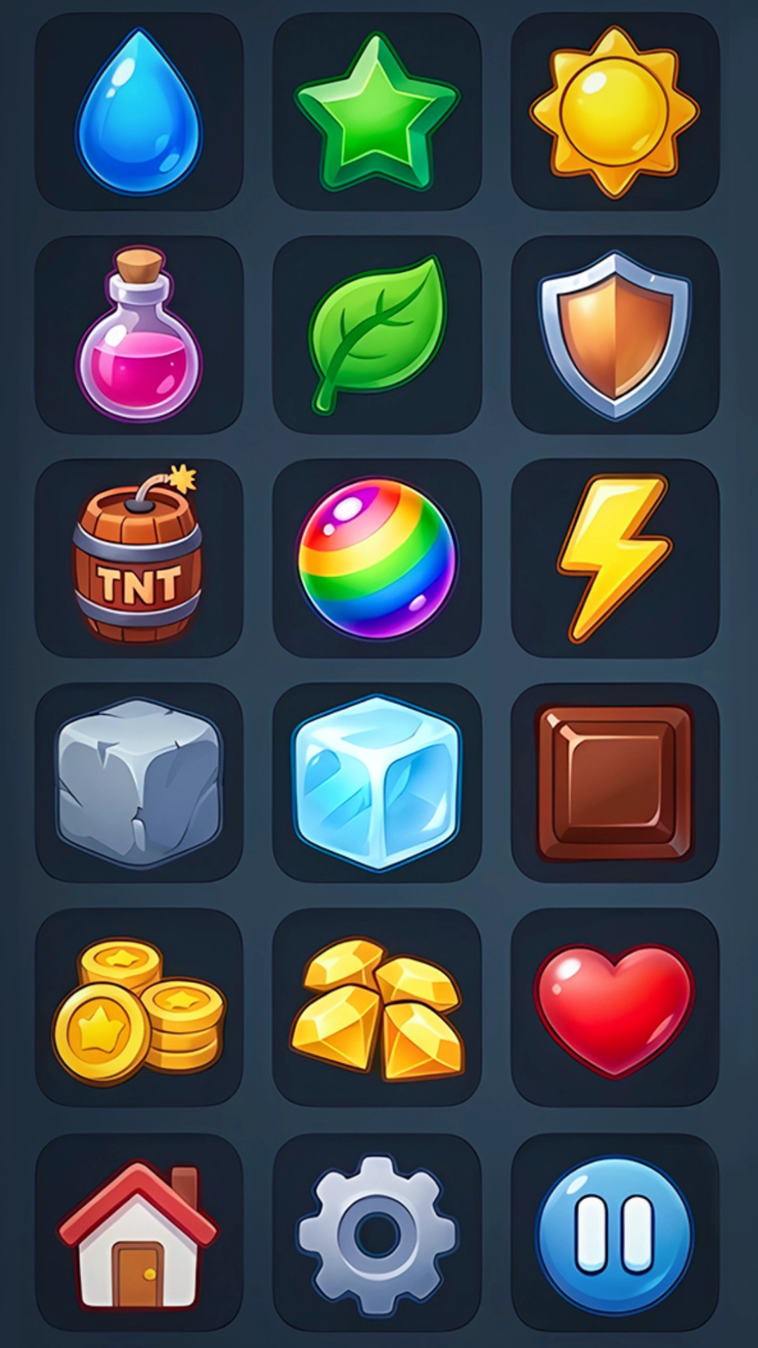 Mobile UI, Icons & HUD