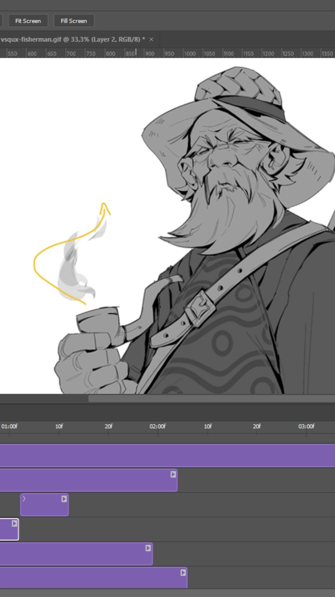Frame-by-Frame Character Animation