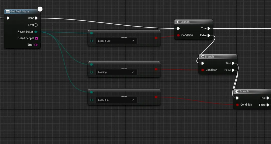 Unreal Engine Blueprint logic graph for racing game development and technical production support.