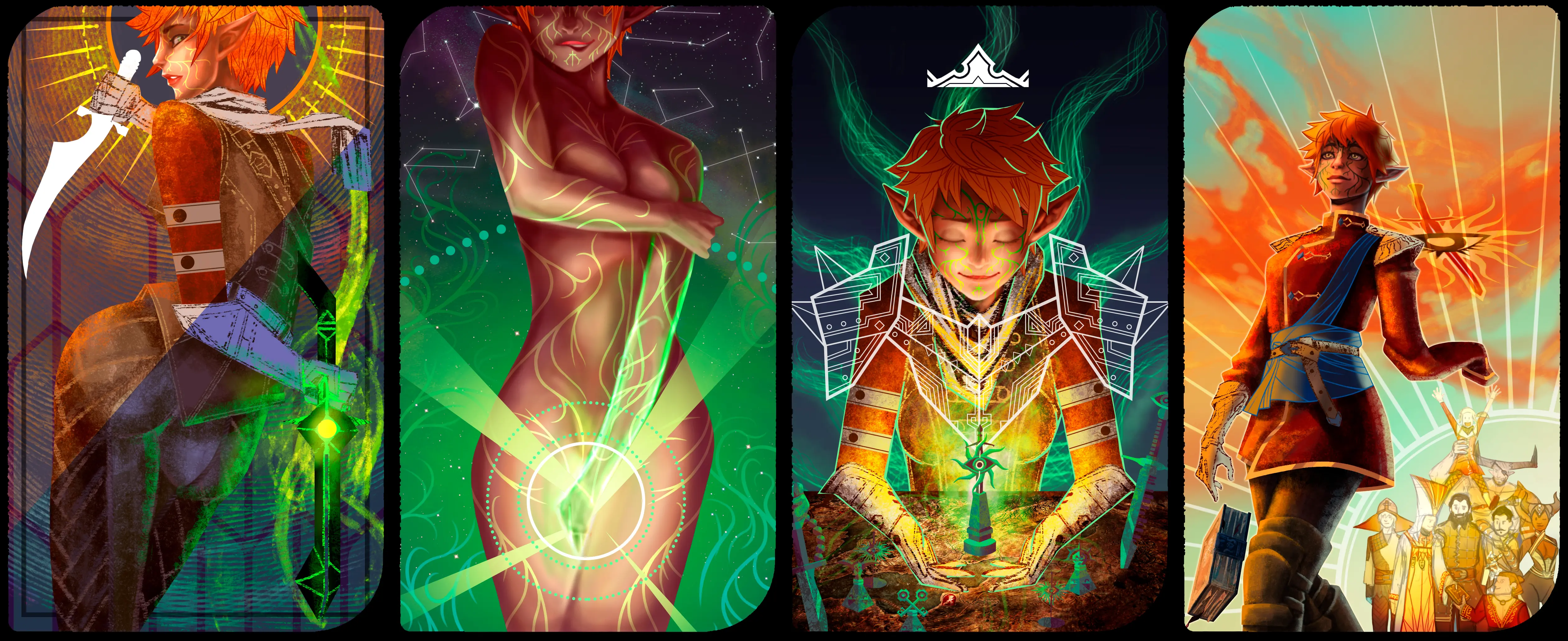 Fantasy character concept art