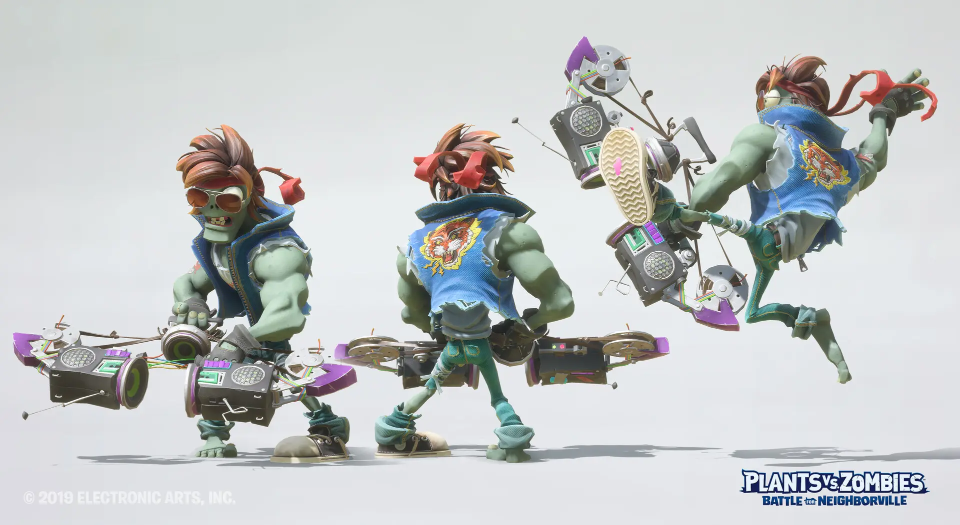 Action Hero zombie character with a bow from Plants vs. Zombies