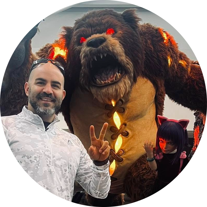 Ancelmo Toledo visiting Riot Games HQ, illustrating industry collaboration, networking, and insights into global full-cycle game development.