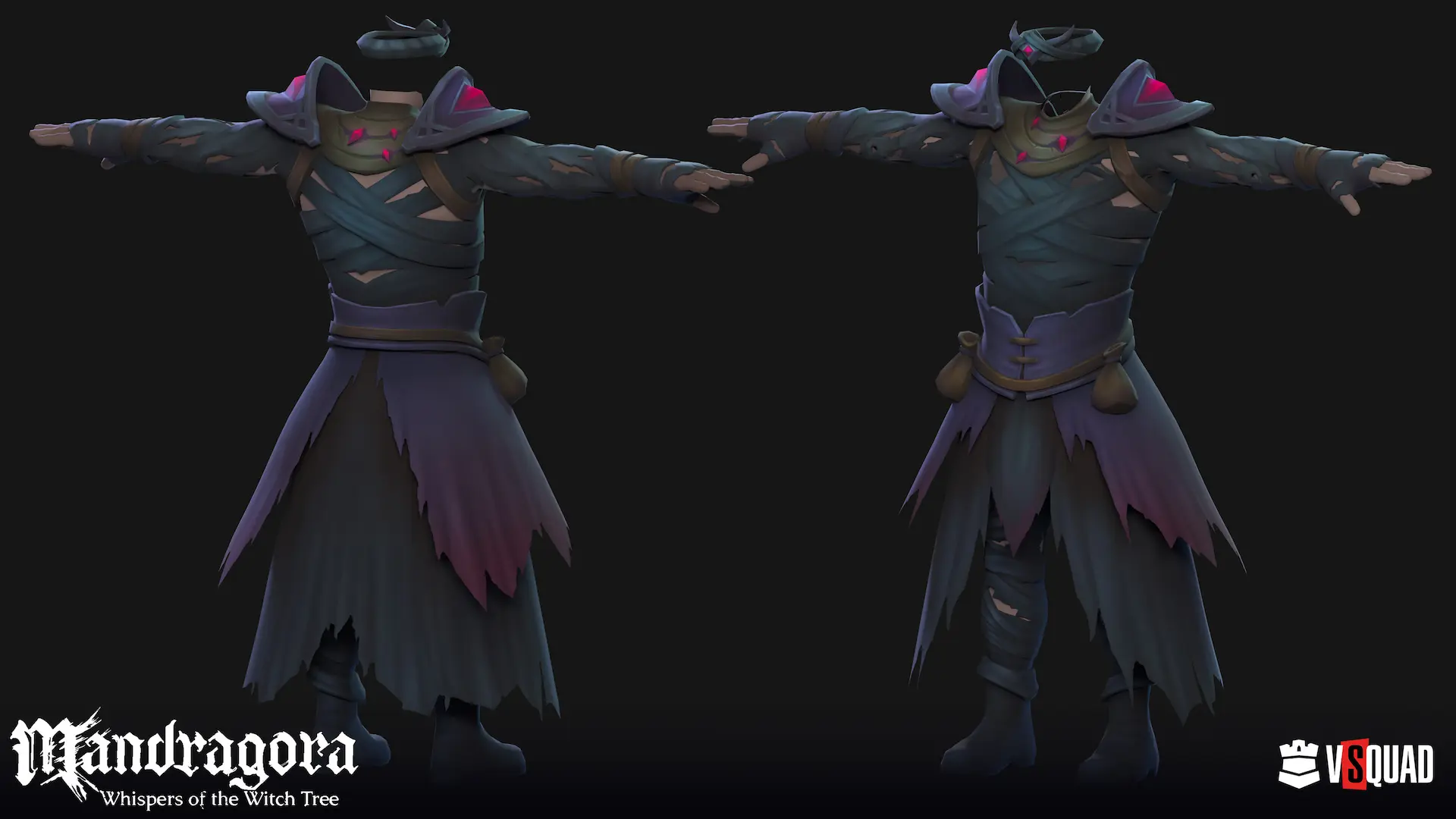 Mandragora Invoker outfit shown from front and back