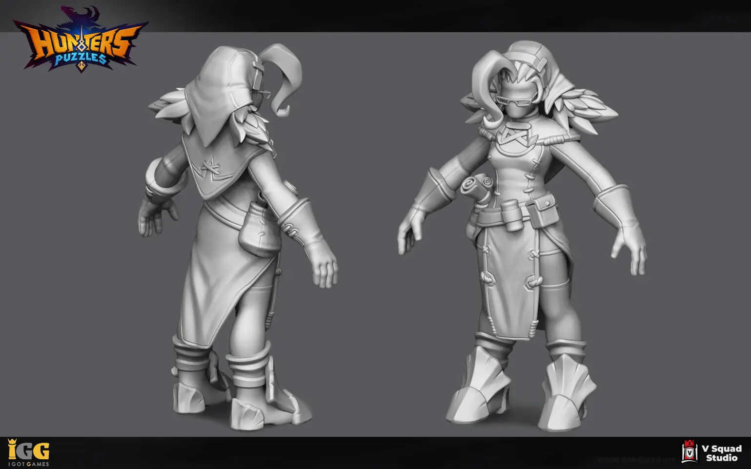 Light Alchemist high-poly character model