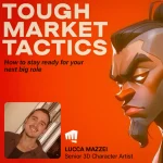 Interview with Lucca Mazzei, Senior 3D Character Artist at Riot Games, discussing industry tactics, character production, and co-development workflows with VSQUAD.