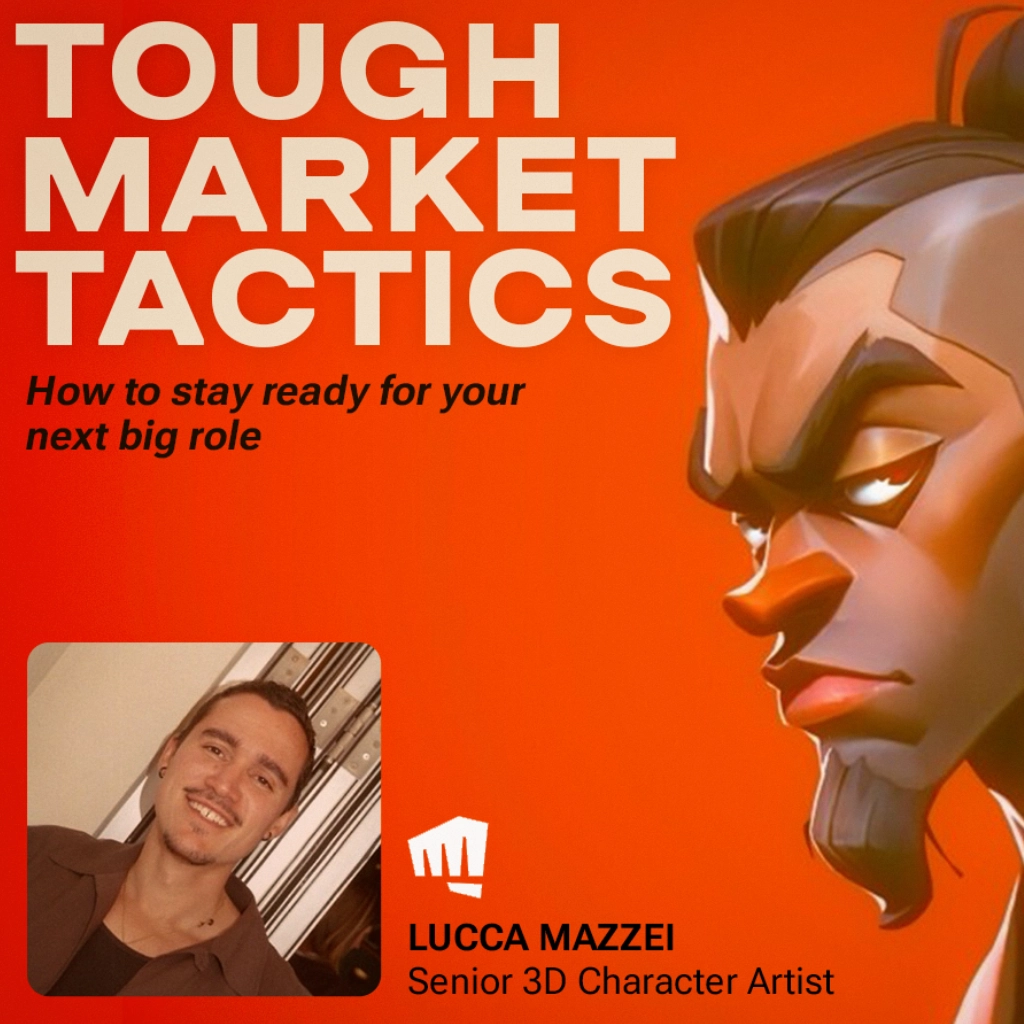 Interview with Lucca Mazzei, Senior 3D Character Artist at Riot Games, discussing industry tactics, character production, and co-development workflows with VSQUAD.