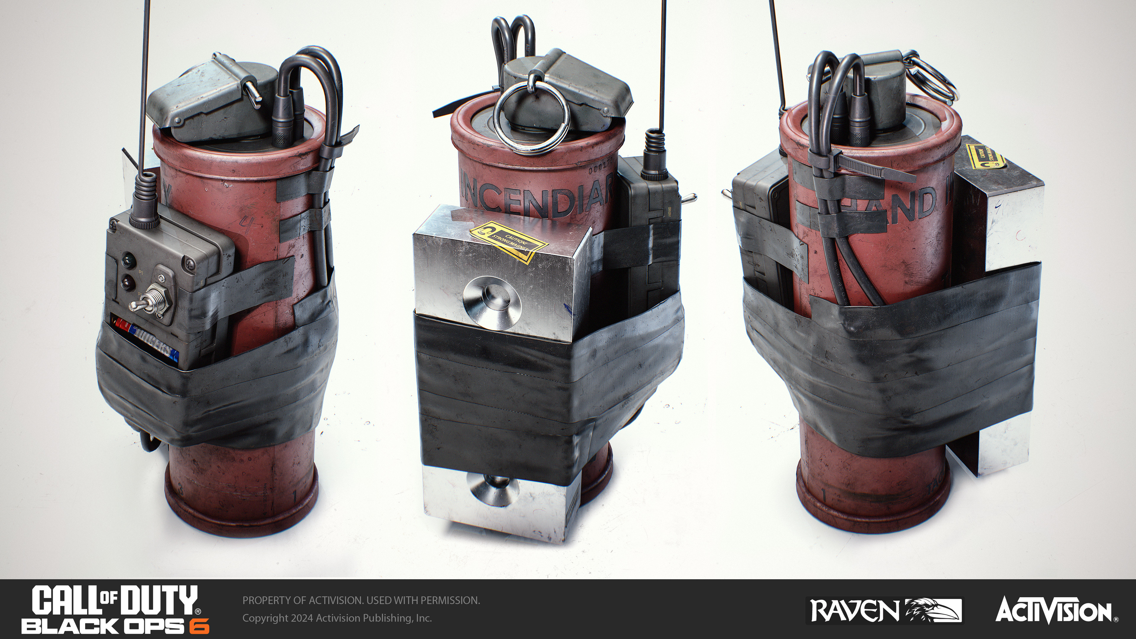 Thermite device hard-surface asset created for Call of Duty: Black Ops 6