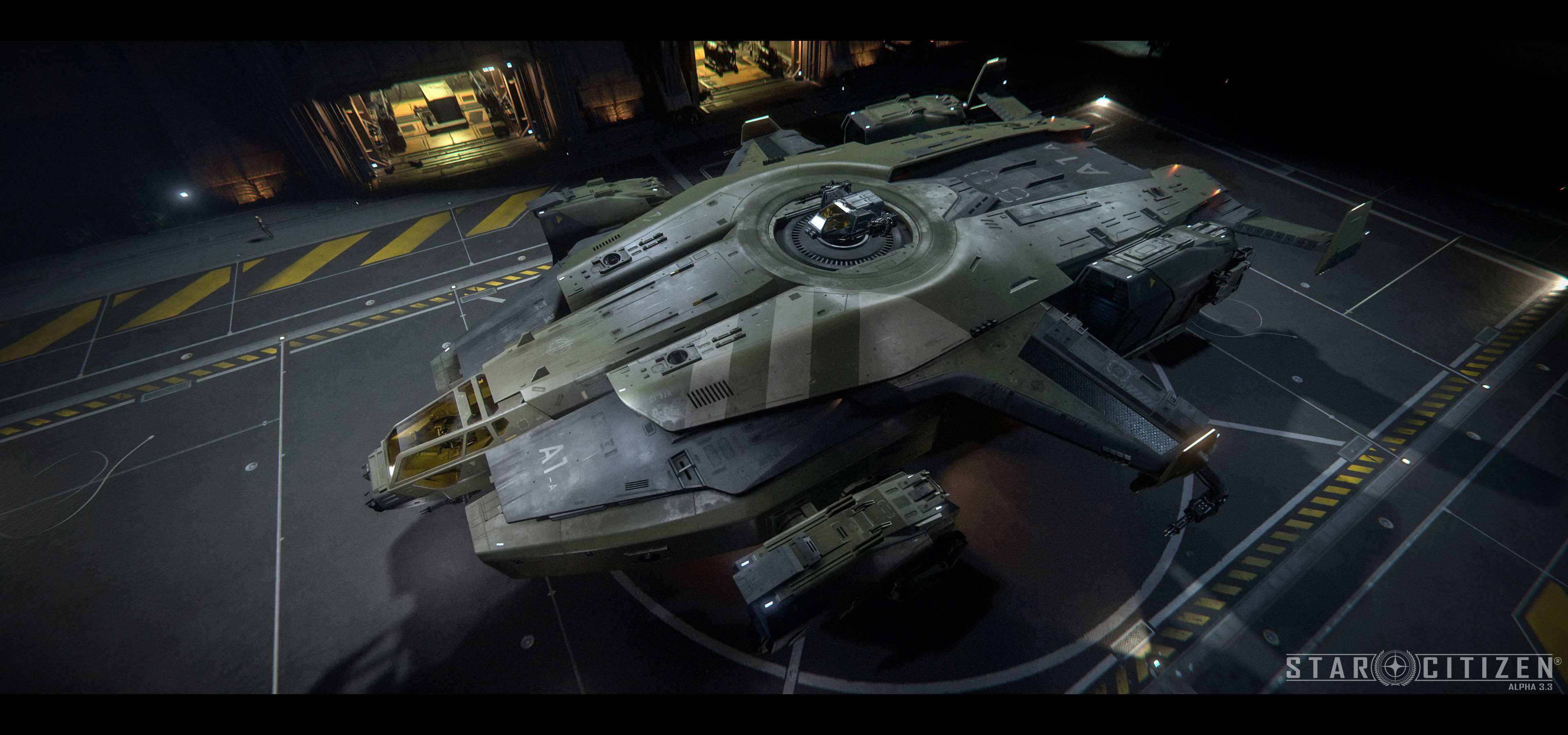 Anvil Valkyrie spacecraft created for Star Citizen by Sergejs Karpovs
