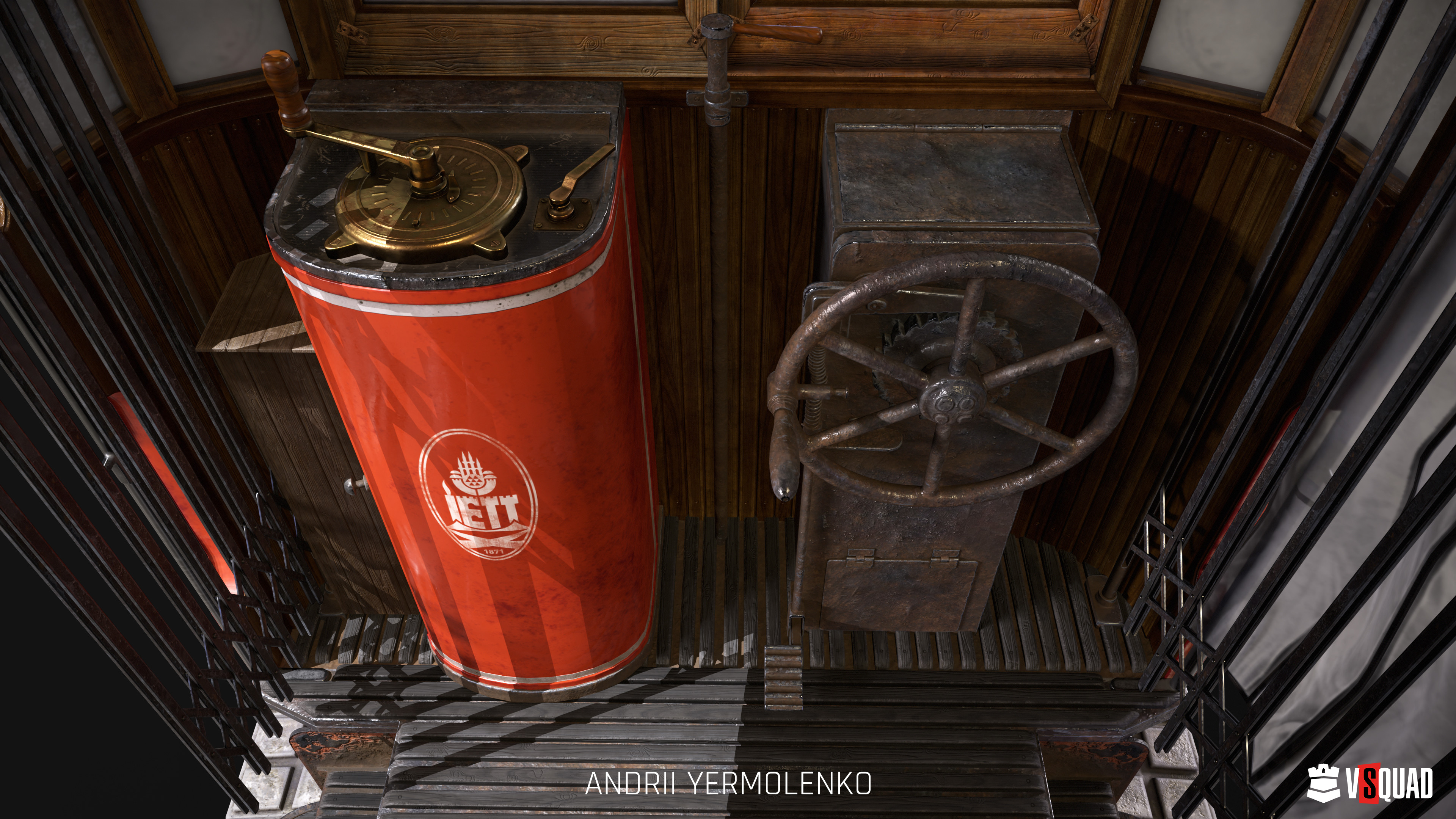 Vintage tram driver controls 3D environment by VSQUAD Studio