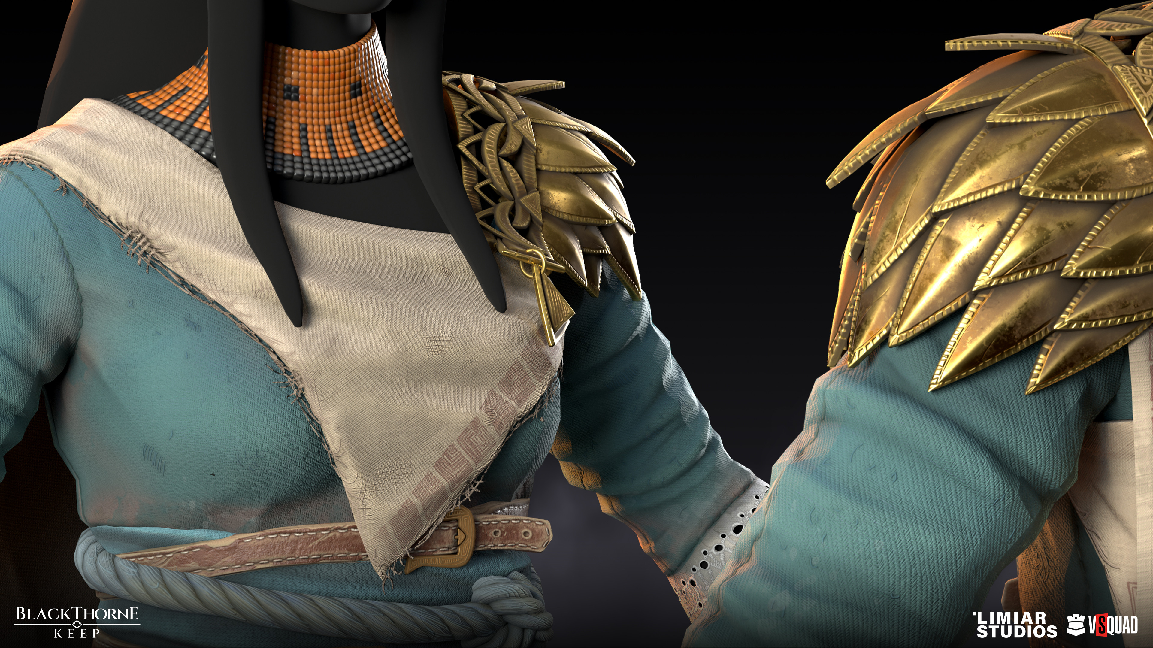 3D character fabric and armor details