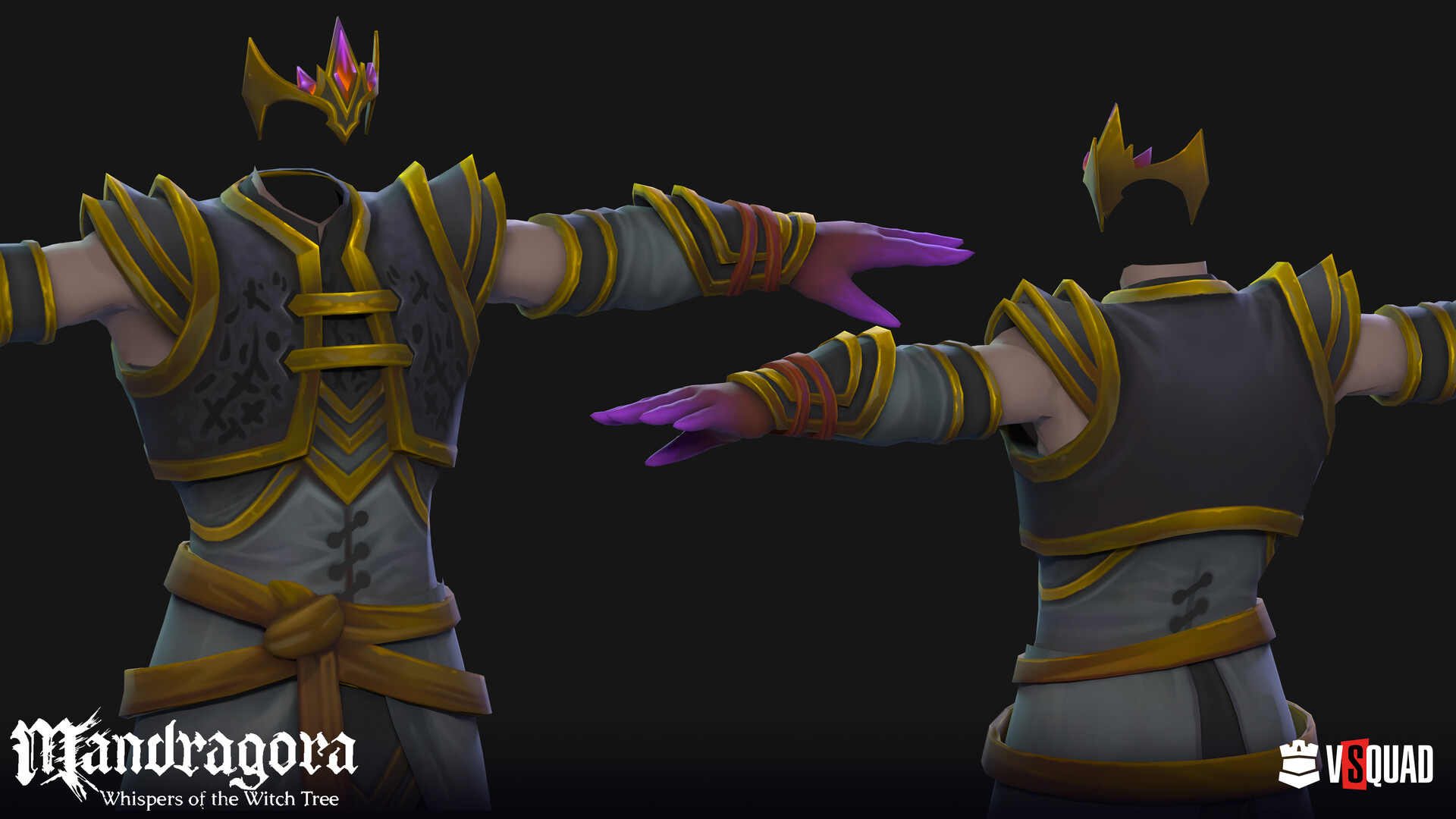 Mandragora 3D character costume